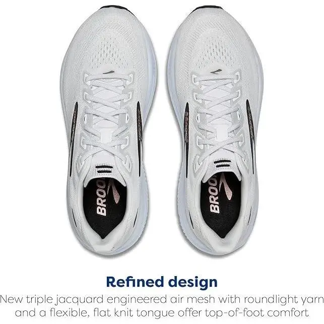 Brooks shoes - Brooks Ghost 18 - Ghost - 1204821B-105 - White, Manufacturer: White/Black/Rose Gold 10