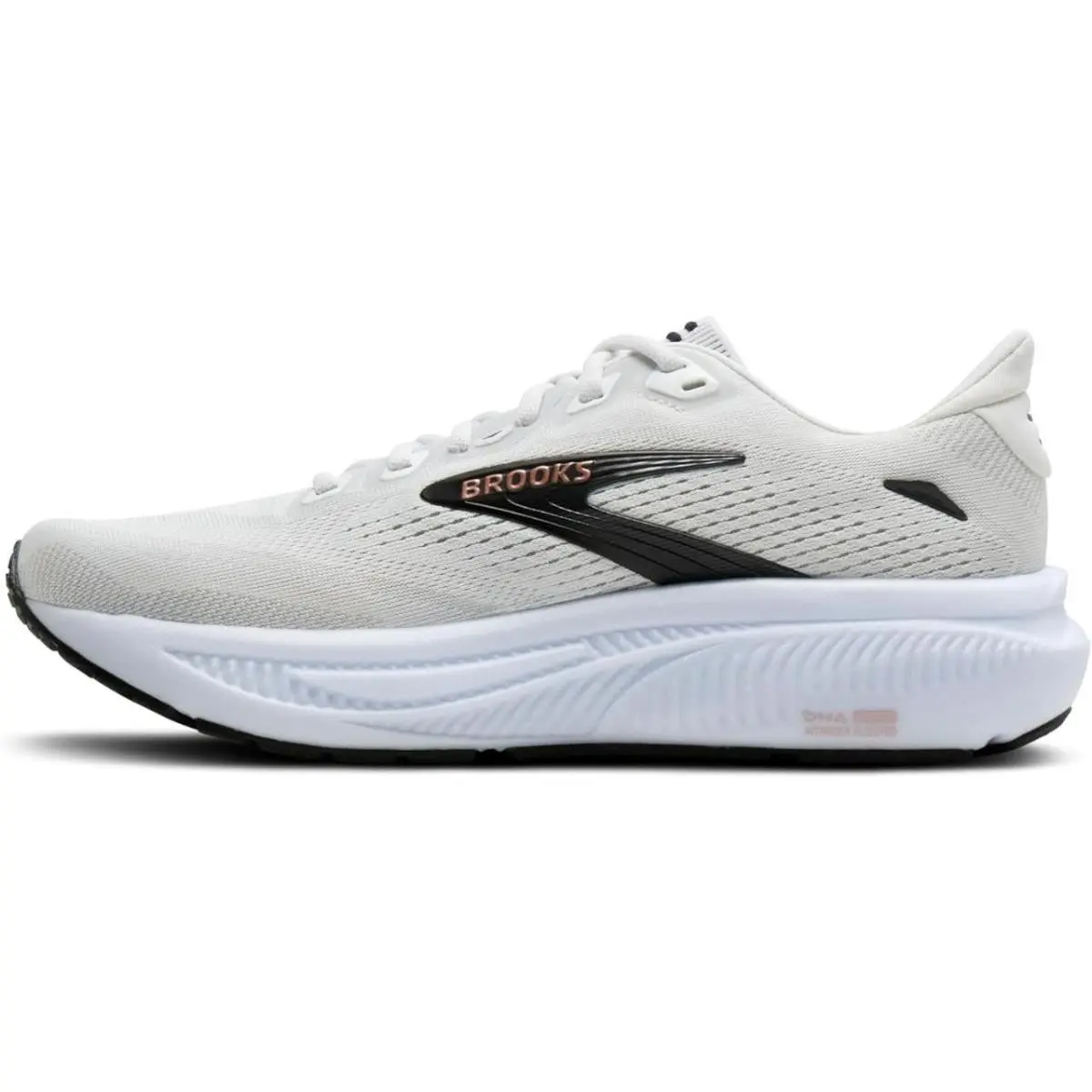 Brooks shoes - Brooks Ghost 18 - Ghost - 1204821B-105 - White, Manufacturer: White/Black/Rose Gold 7