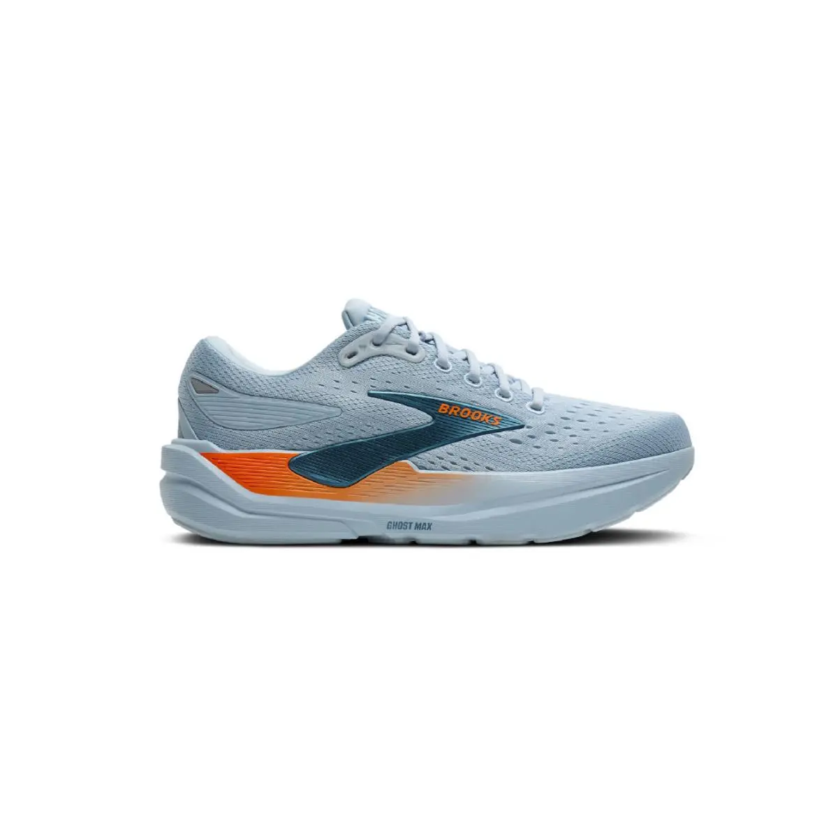 Men`s Brooks Ghost Max 3 Running Shoes - Skyway/blue/orange - Skyway/Blue/Orange