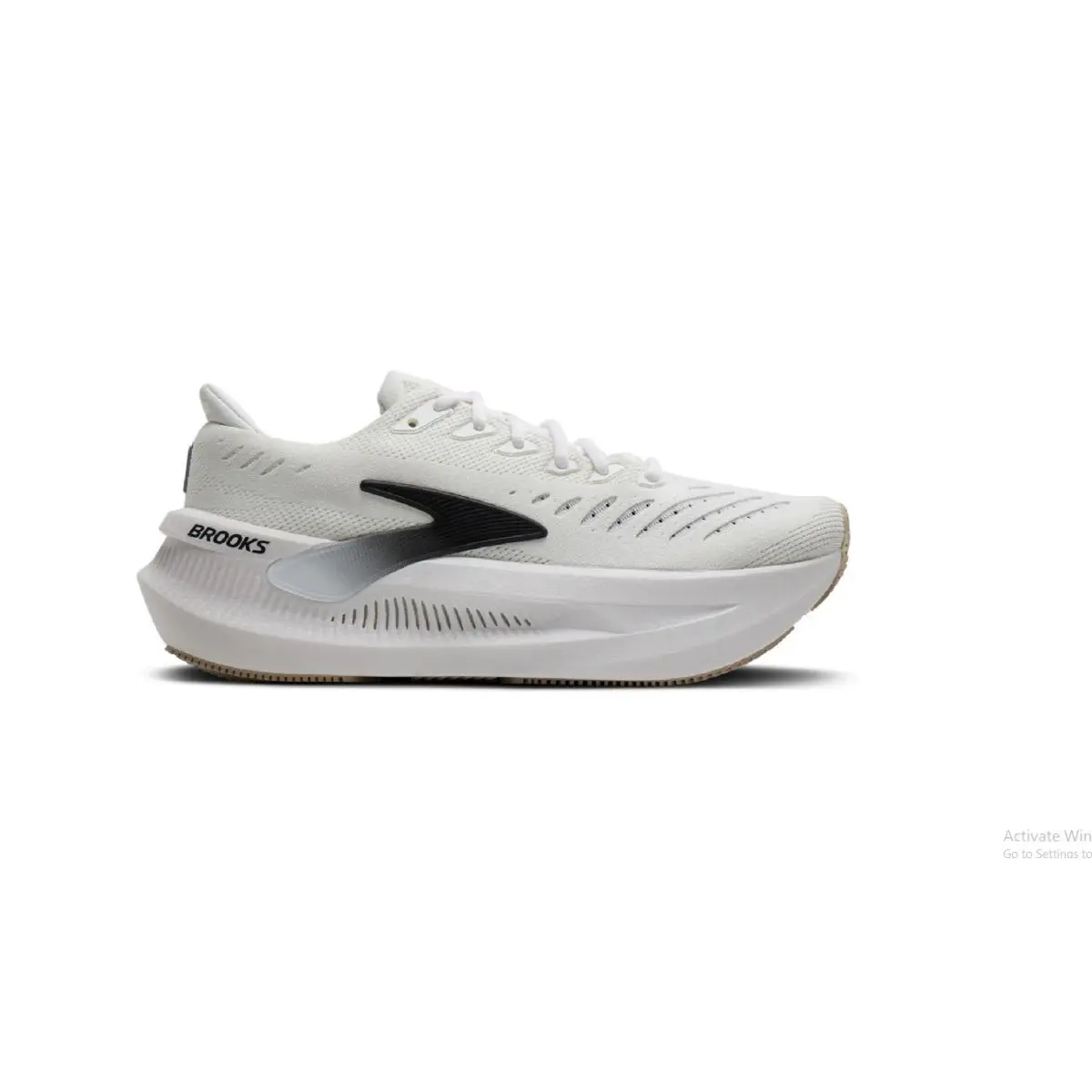 Brooks Glycerin Max 2 Men Cushioned Running Shoes - White/Black/Chateau Gray