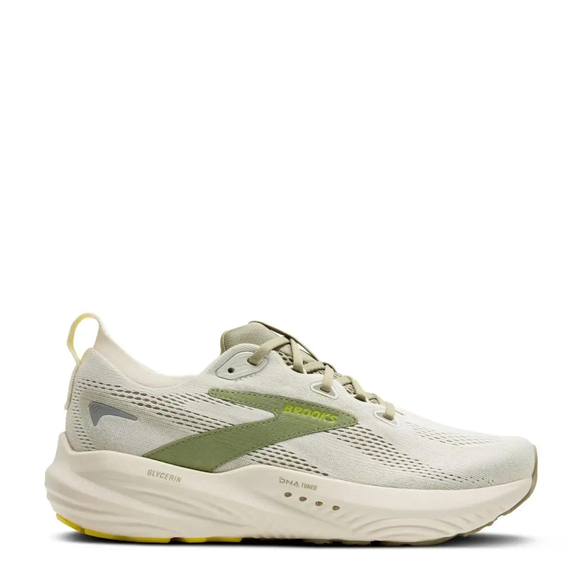 Brooks Glycerin 22 110445-1D-149 Sneaker Mens Coconut Tea Athletic Running Shoes - White