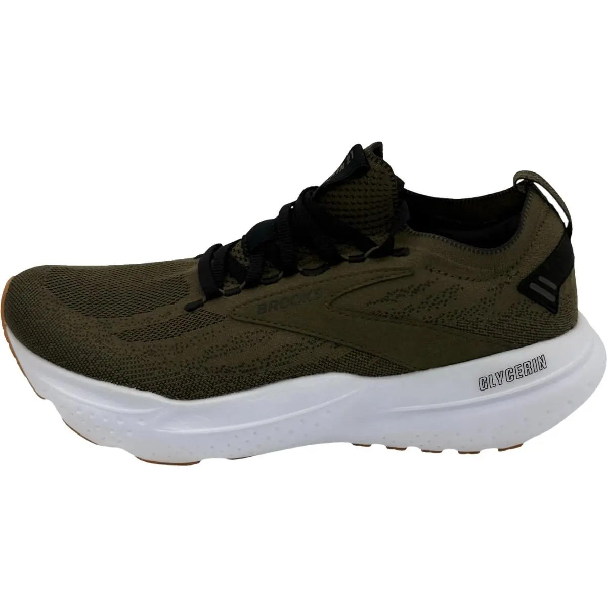 Brooks Glycerin Stealthfit 21 Men`s D Green/black/white - Green/Black/White