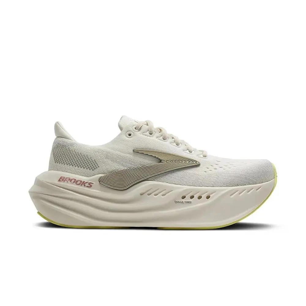 Brooks Glycerin Max 120436-1B-115 Sneakers Women 10B Coconut Alloy Running Shoes - Beige