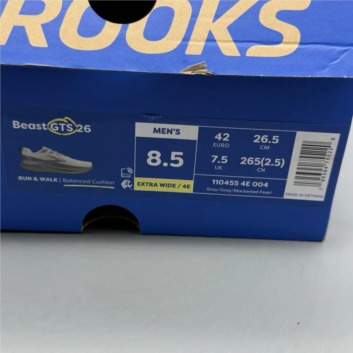 Brooks shoes - Brooks Beast GTS 26 - Beast GTS - 1104554E004 - Gray (UPC: 0195394755343) 12