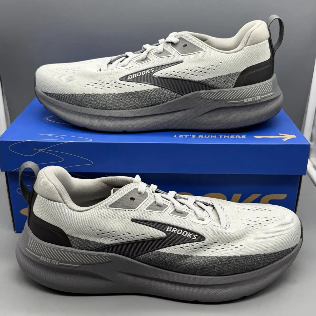 Brooks Beast Gts 26 Mens 11 D Grey Running Walking Training Gym Shoes