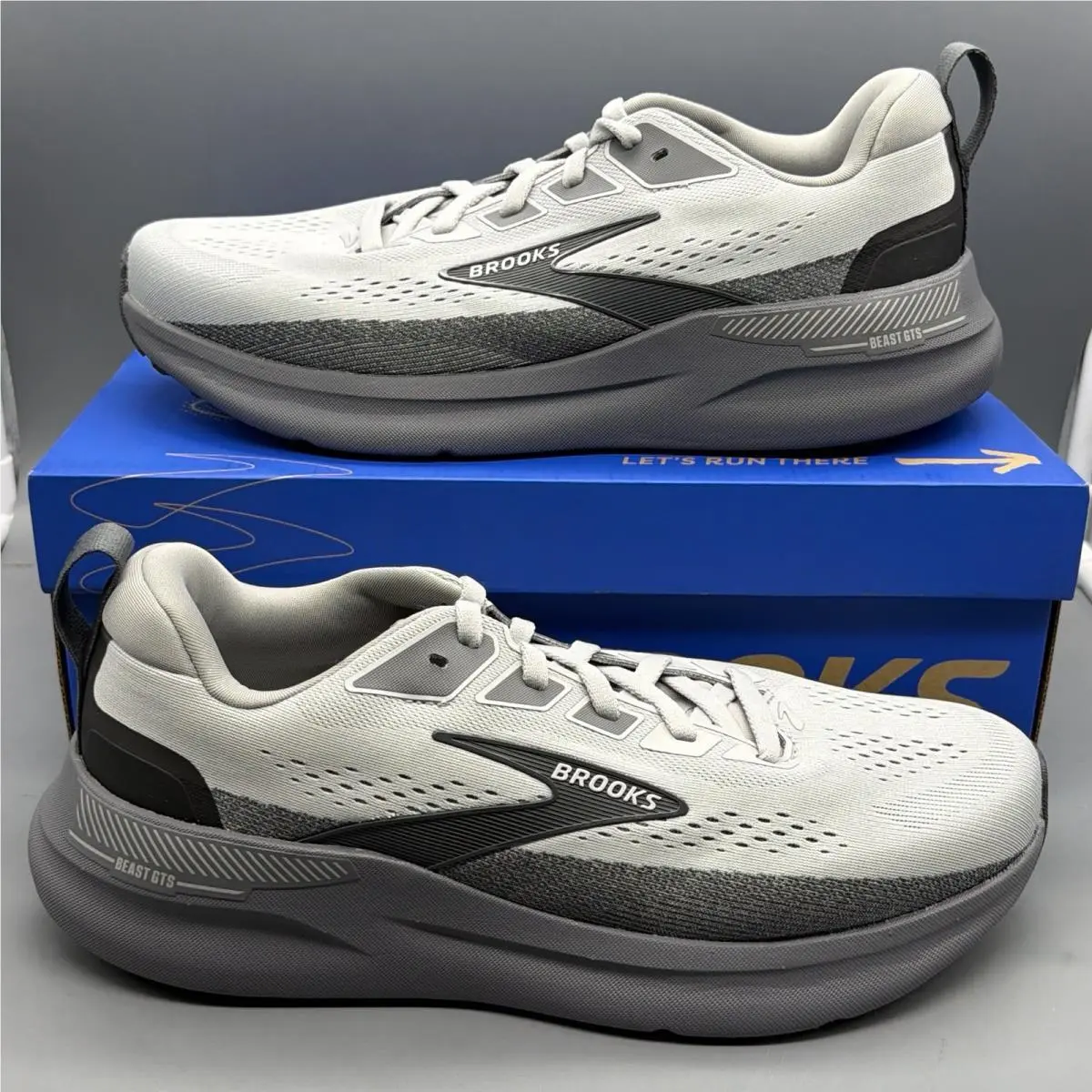 Brooks Beast Gts 26 Mens 11 D Grey Running Walking Training Gym Shoes