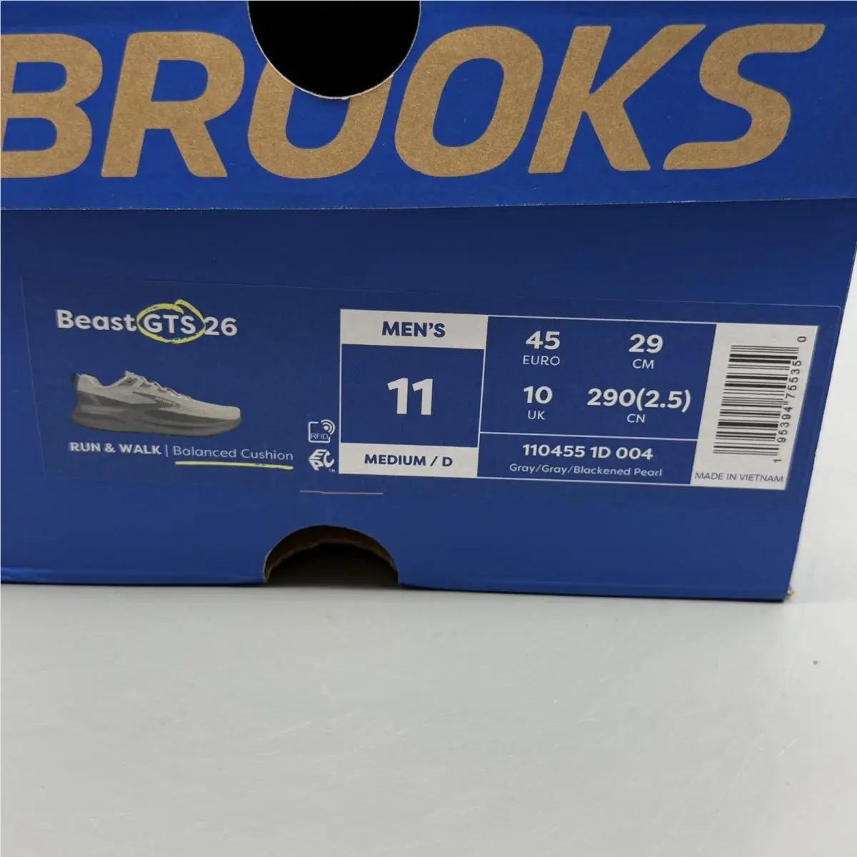 Brooks shoes - Brooks Beast GTS 26 - Beast GTS - 1104551D004 - Gray (UPC: 0195394755350) 12