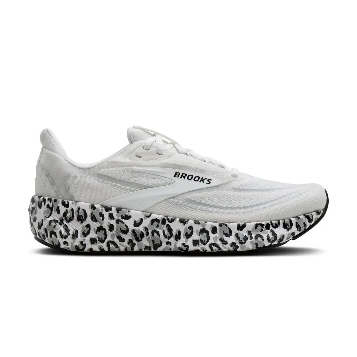 Brooks Revel 9 Womens Sz 11 Running Shoes White/ultimate Gray/black Leopard