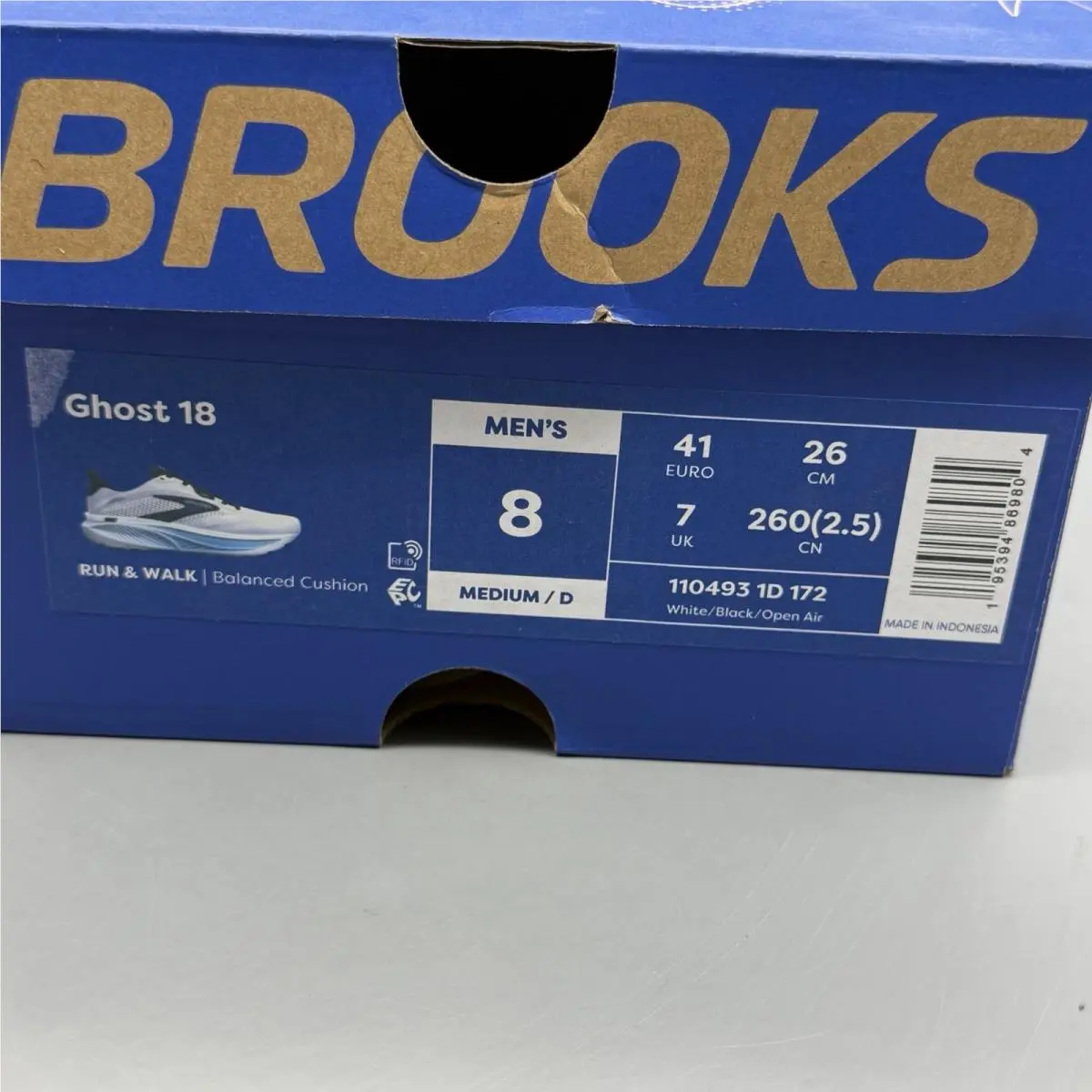 Brooks shoes - Brooks Ghost 18 - Ghost - 1104931D172 - Multicolor (UPC: 0195394869804) 12