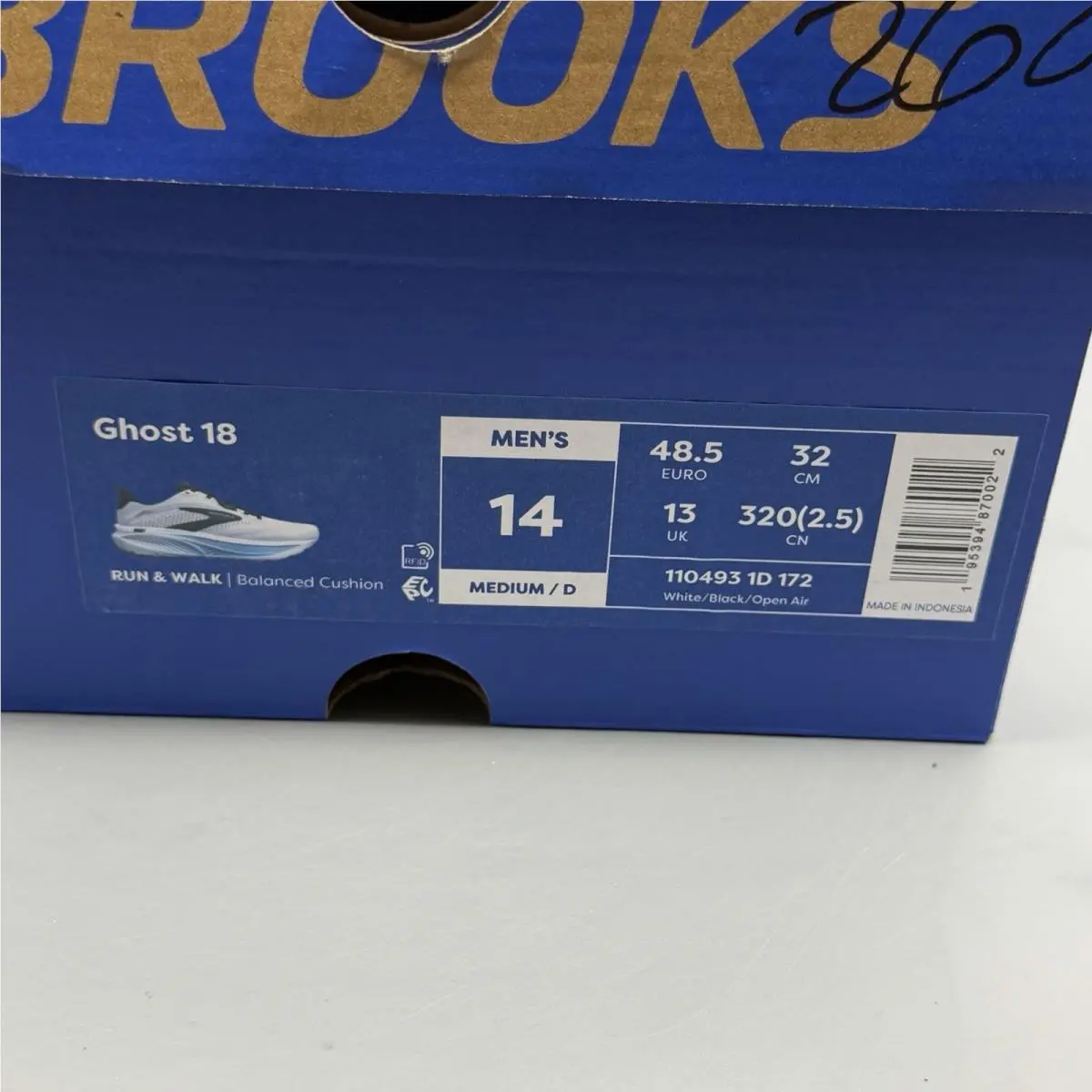 Brooks shoes - Brooks Ghost 18 - Ghost - 1104931D172 - Multicolor (UPC: 0195394870022) 12