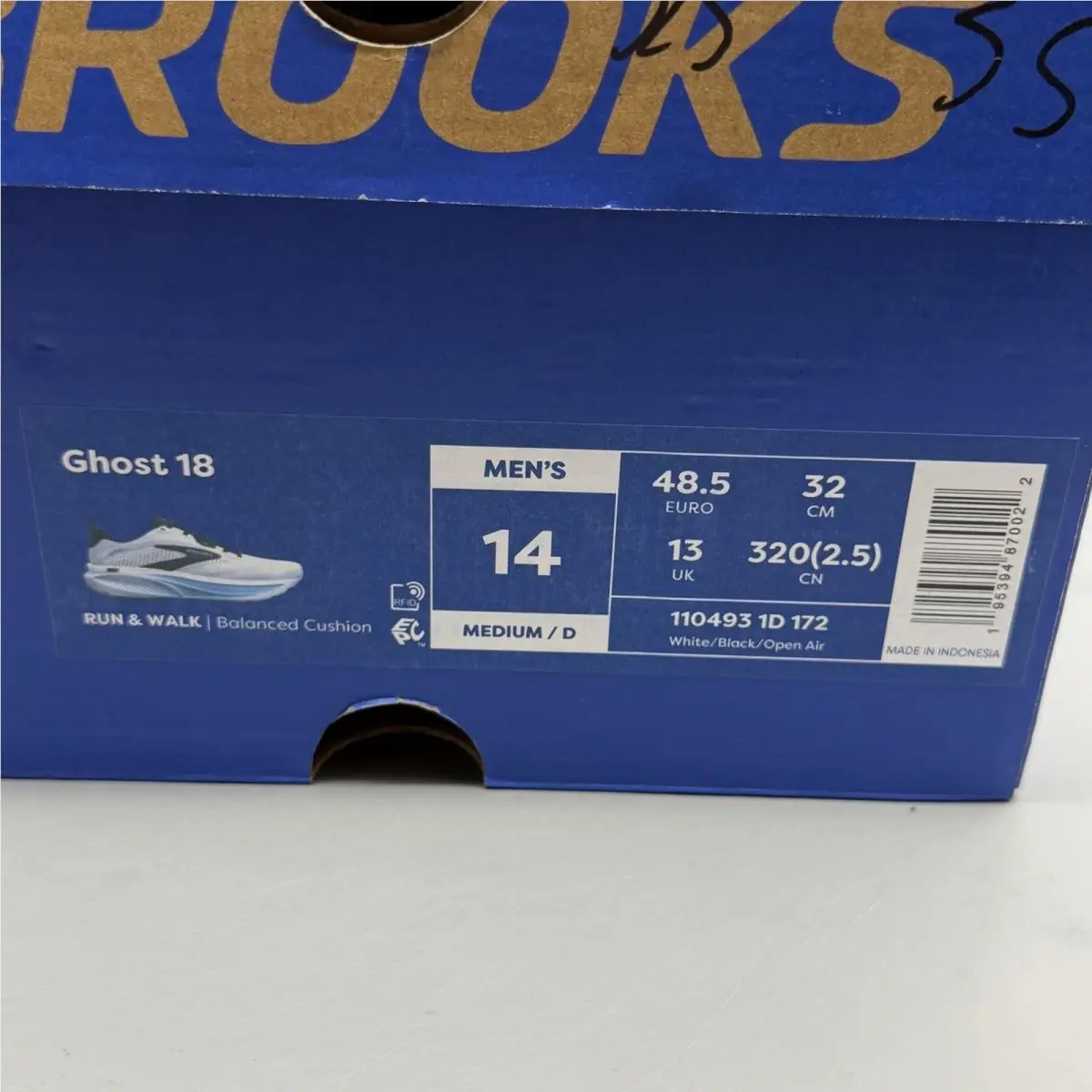 Brooks shoes - Brooks Ghost 18 - Ghost - 1104931D172 - Multicolor (UPC: 0195394870022) 12