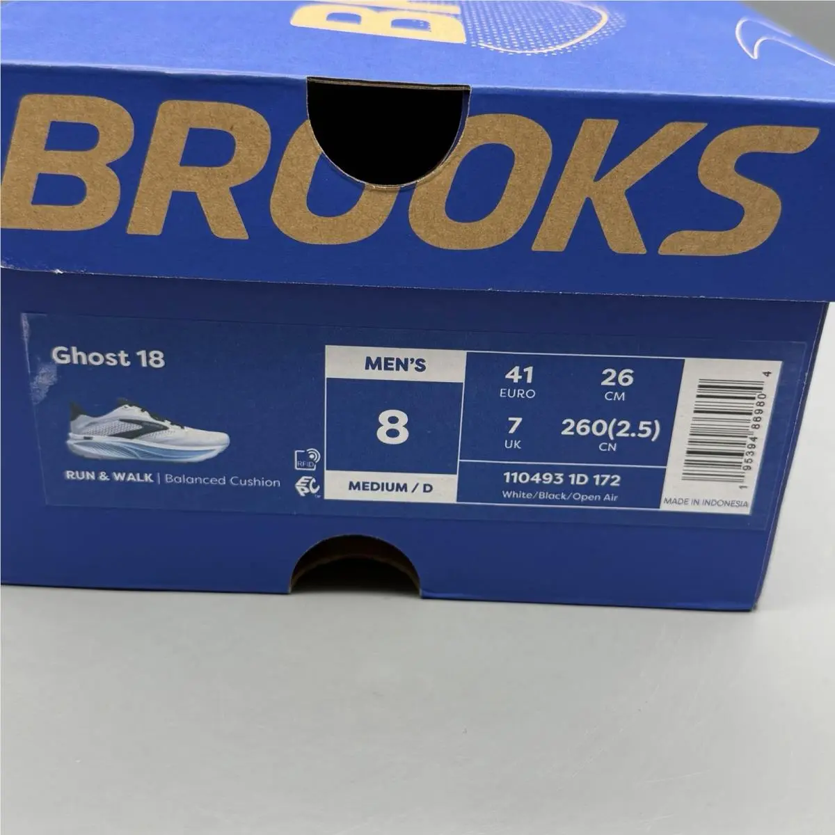 Brooks shoes - Brooks Ghost 18 - Ghost - 1104931D172 - Multicolor (UPC: 0195394869804) 12