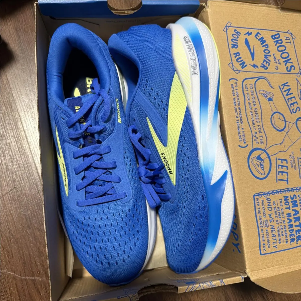 Brooks Adrenaline Gts 24 Cobalt Blue Men Running Shoes 110437 1D 434 Sz 8.5
