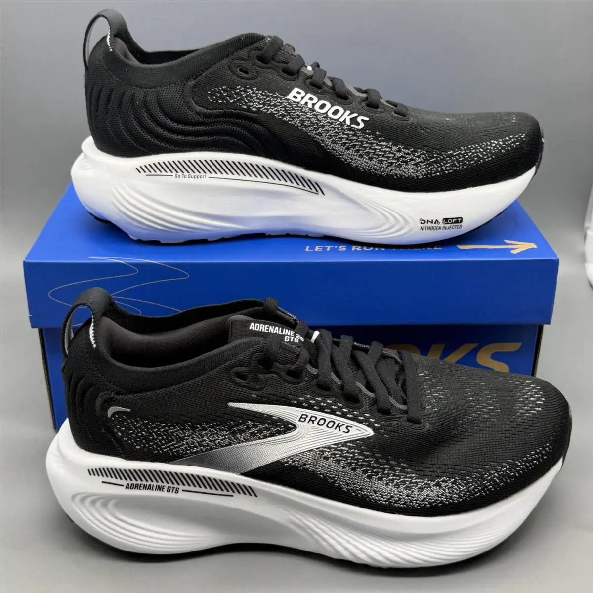 Brooks shoes - Brooks Adrenaline GTS 25 - Adrenaline GTS - 1204432E090 - Black (UPC: 0195394666885) 1