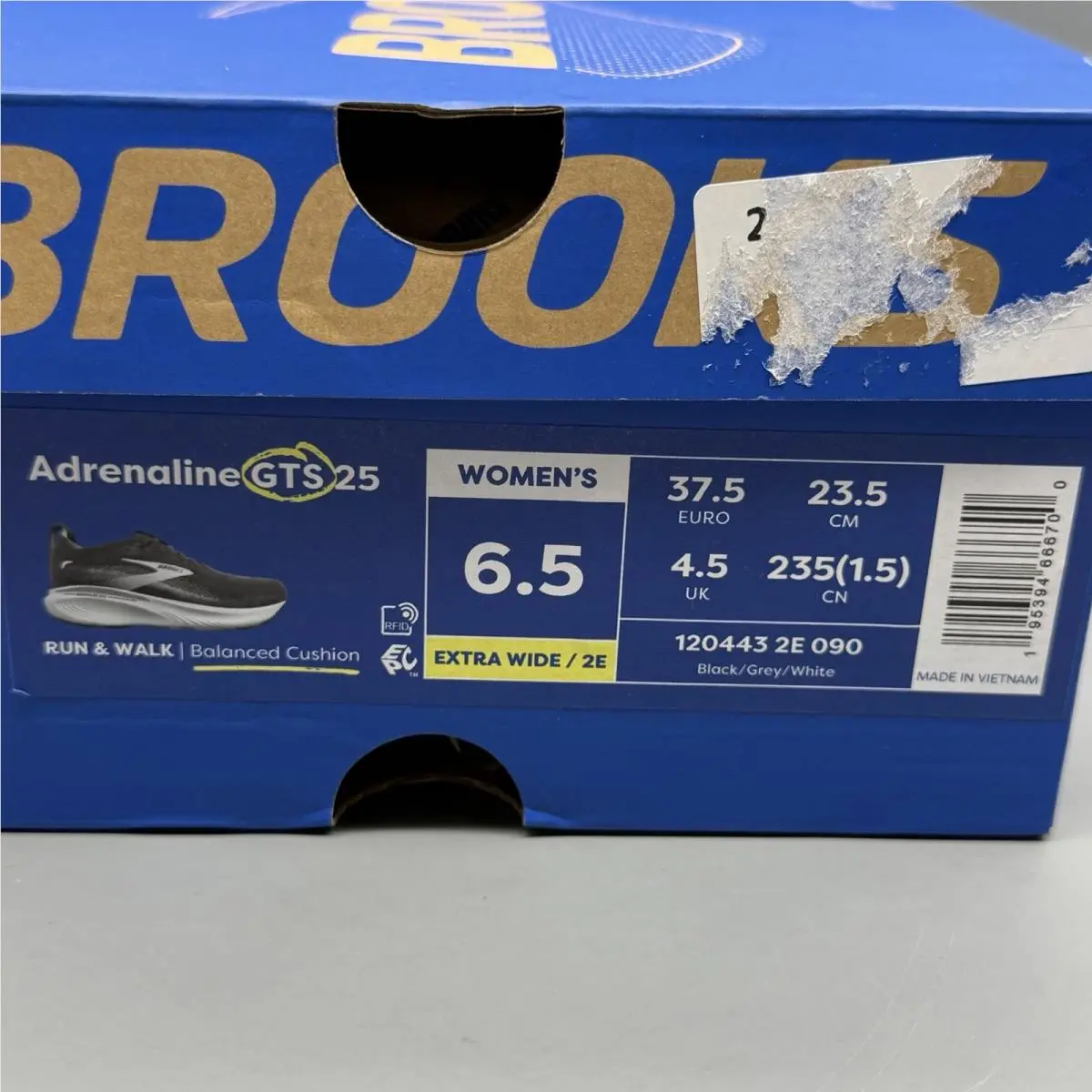 Brooks shoes - Brooks Adrenaline GTS 25 - Adrenaline GTS - 1204432E090 - Black (UPC: 0195394666885) 12