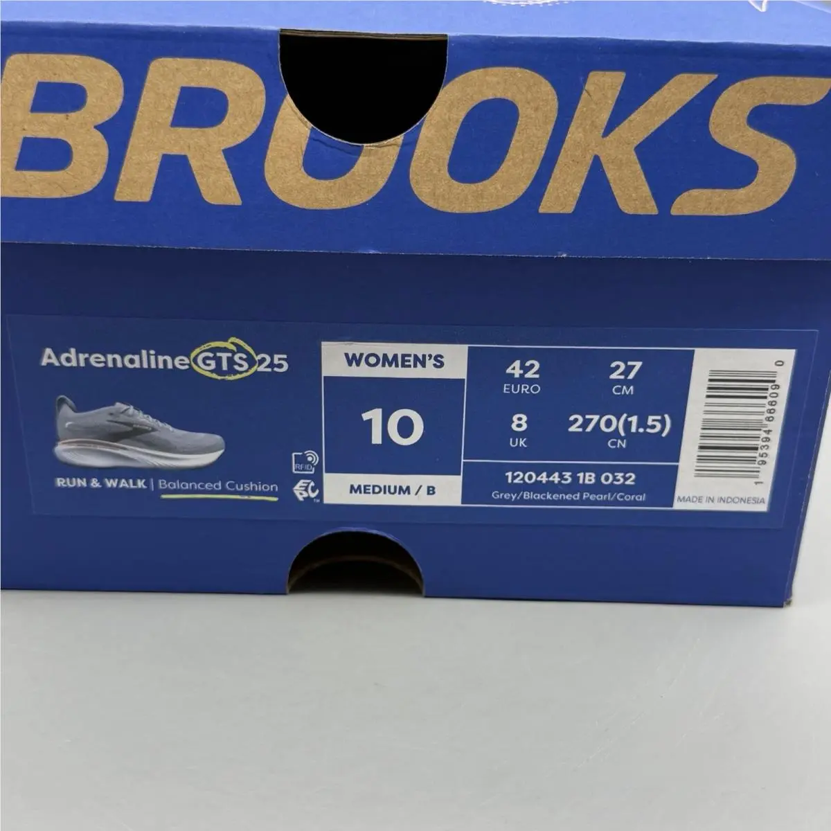 Brooks shoes - Brooks Adrenaline GTS 25 - Adrenaline GTS - 1204431B032 - Gray (UPC: 0195394666090) 12