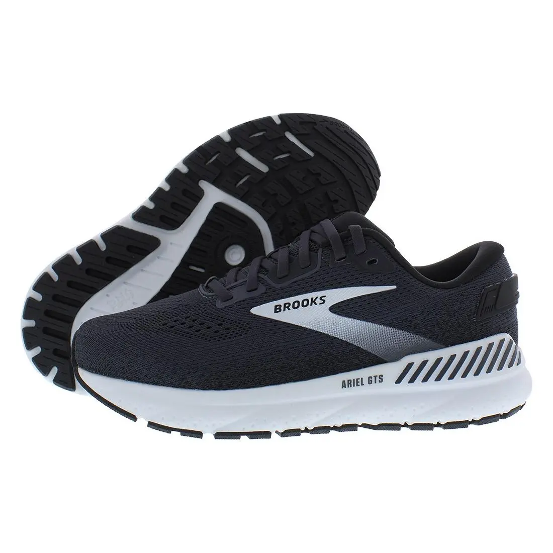 Brooks Ariel Gts 24 Womens Shoes Size 10 Color: Ebony/black/white