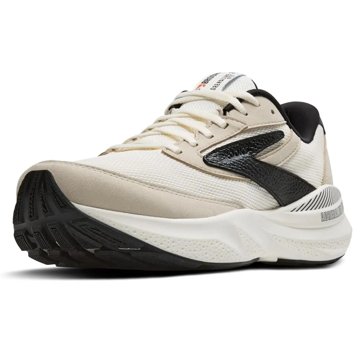 Brooks Men`s Adrenaline Gts 24 Running Shoes - Coconut/silverlining/black- 8 M - Coconut/SilverLining/Black
