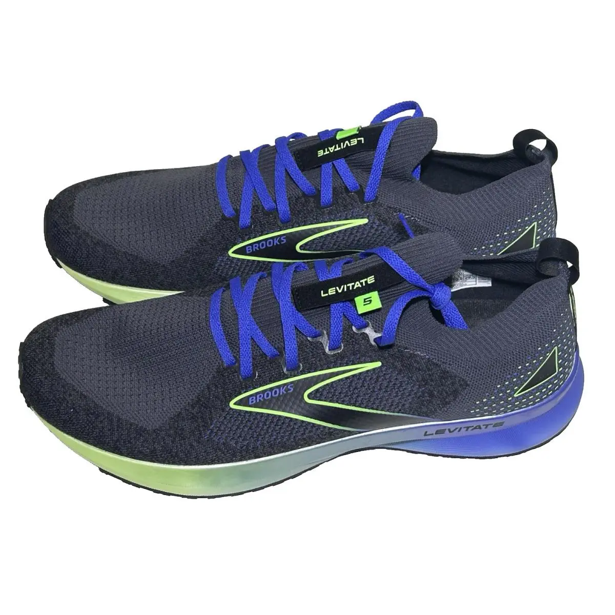 Brooks shoes - Brooks Levitate 5 - Levitate - 110372-1D-019 - Ebony/Gecko/Dazzling 0