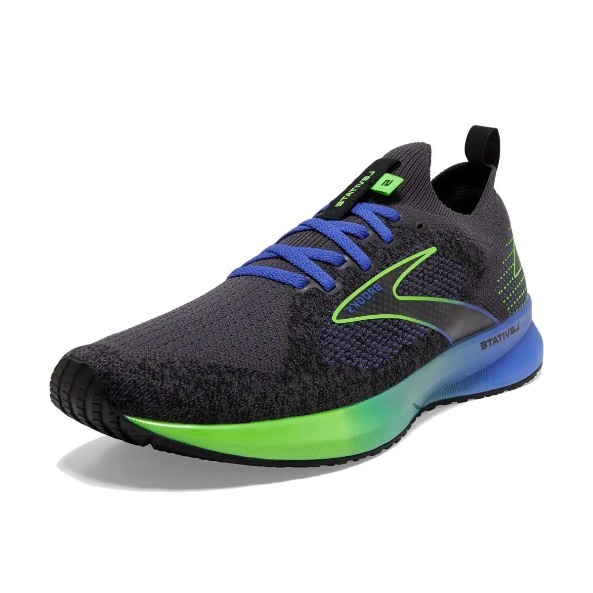 Brooks shoes - Brooks Levitate 5 - Levitate - 110372-1D-019 - Ebony/Gecko/Dazzling 2