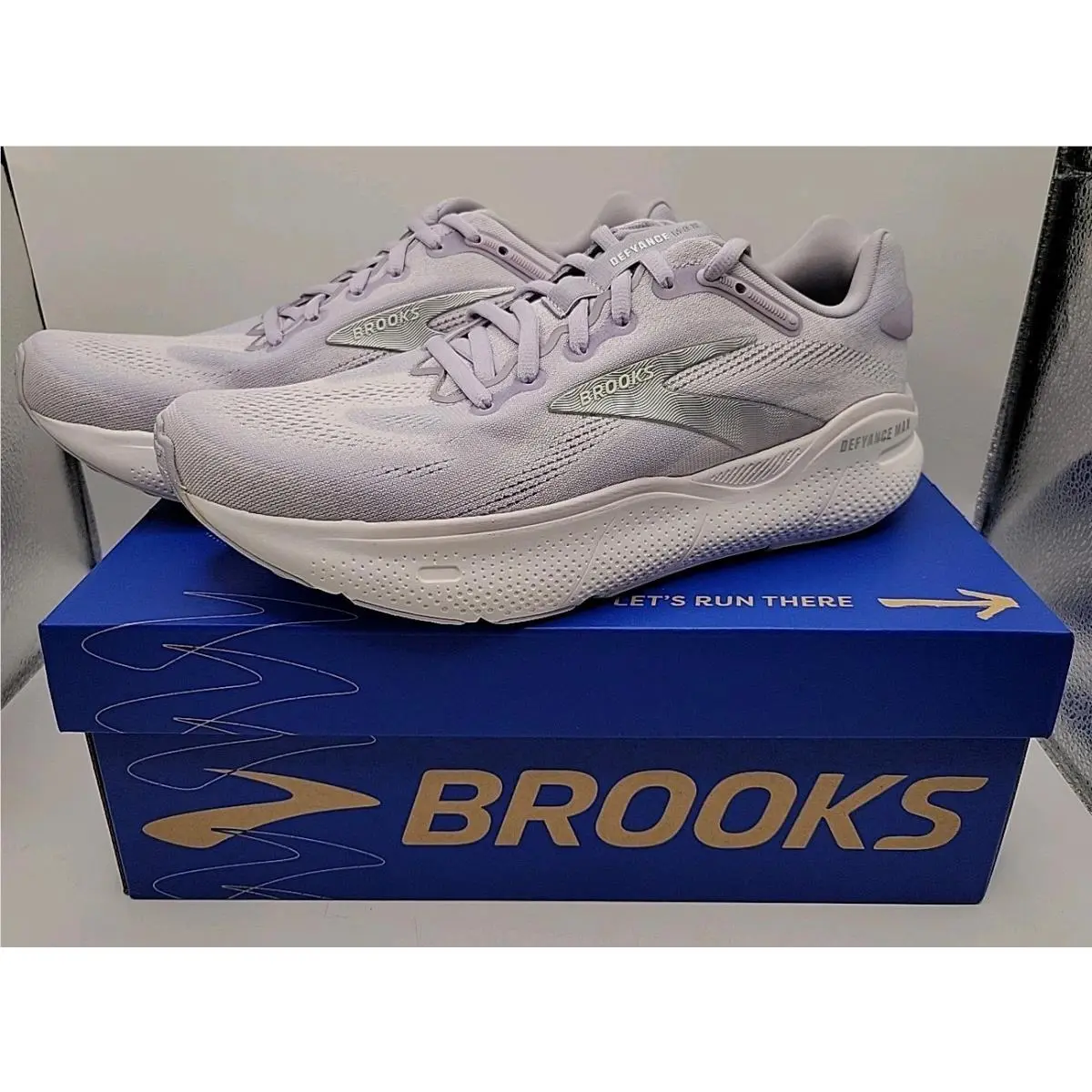 Brooks Defyance Max Running Shoes Lavender/silver/white Women`s 9M
