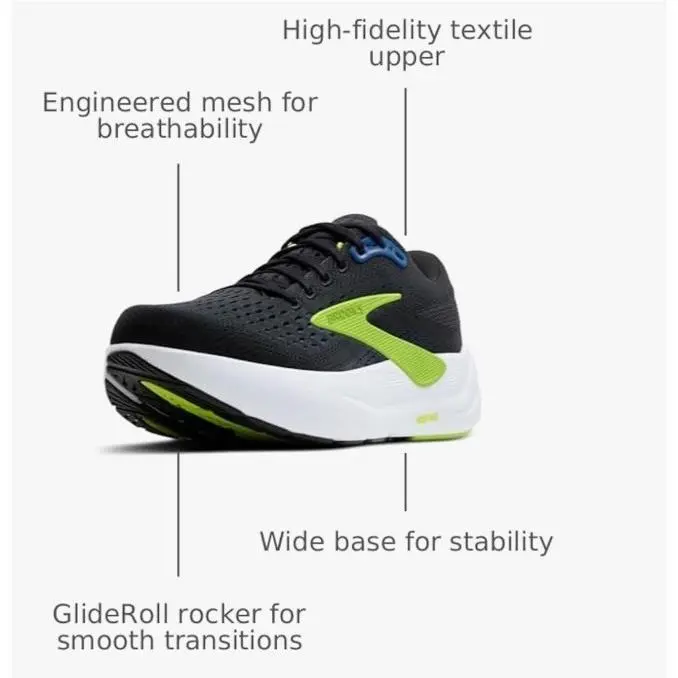 Brooks shoes - Brooks Ghost Max 3 - Ghost Max - 110464-1D-078 - Black Acid Lime 3