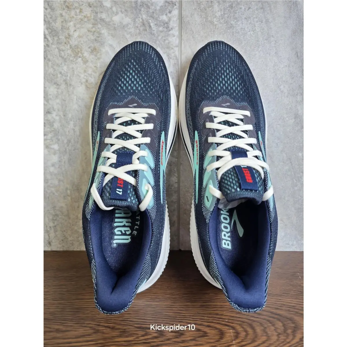 Brooks shoes - Brooks Kraken x Ghost 17 - 1105281D424 - Navy/Ice/Red 9