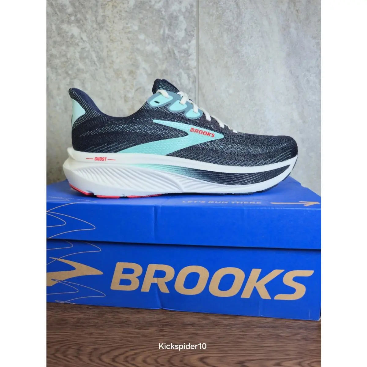 Brooks shoes - Brooks Kraken x Ghost 17 - 1105281D424 - Navy/Ice/Red 2