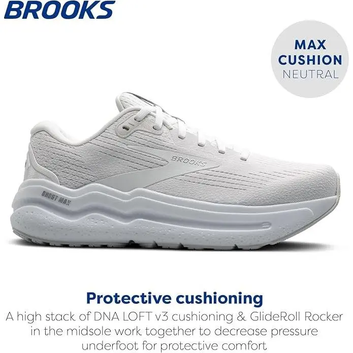 Brooks shoes - Ghost Max 2 - Ghost Max - Bright White / Bright White (UPC: 195394510089) 4
