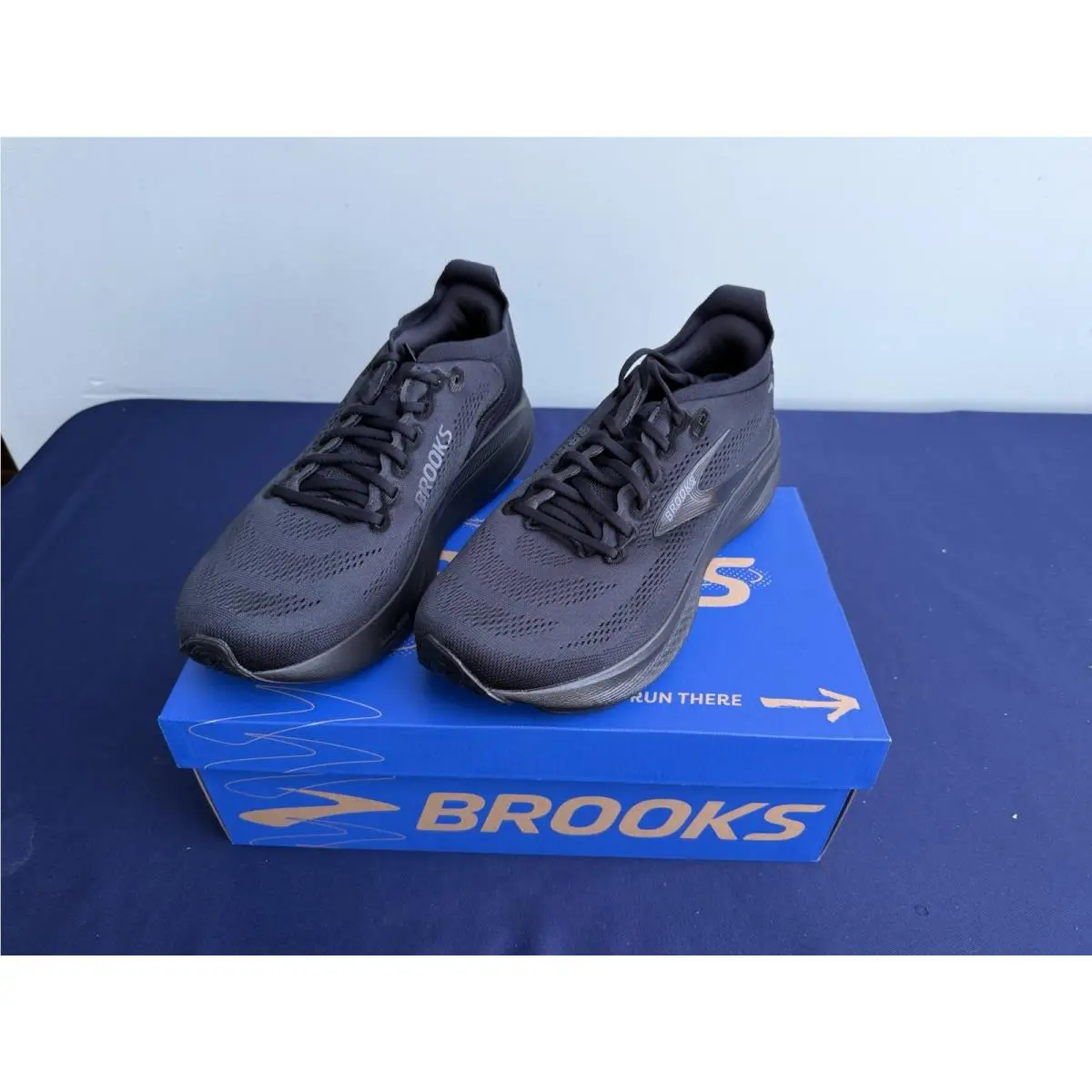 Brooks Running Men’s Adrenaline Gts 25 Black/black/ebony Size 10.5