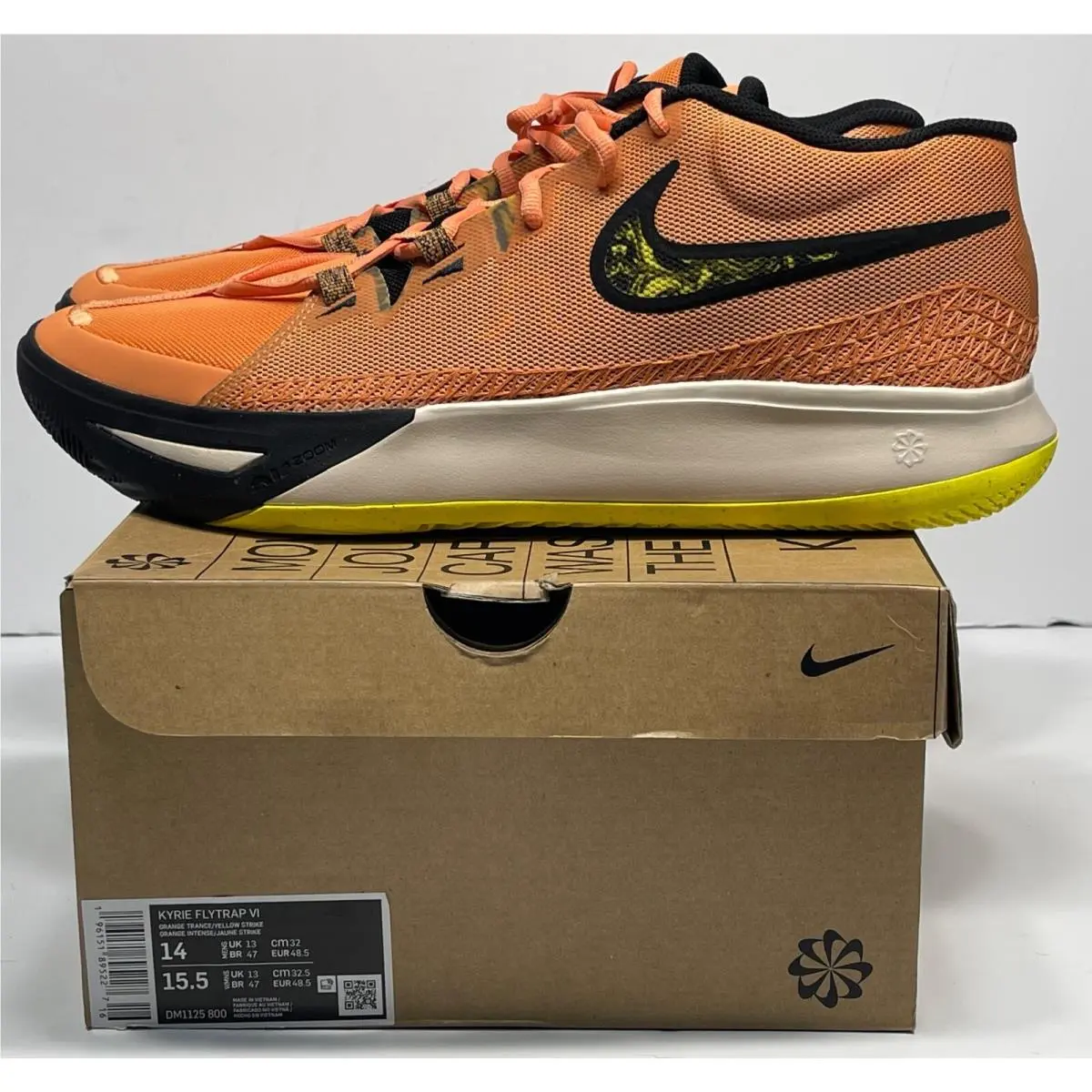 Brooks Kyrie Flytrap VI Mens DM1125 800 Orange Trance Size 14