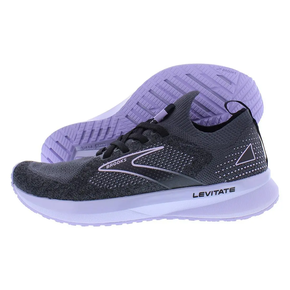 Brooks Levitate Stealthfit 5 Womens Shoes Size 5 Color: Black/ebony/lilac