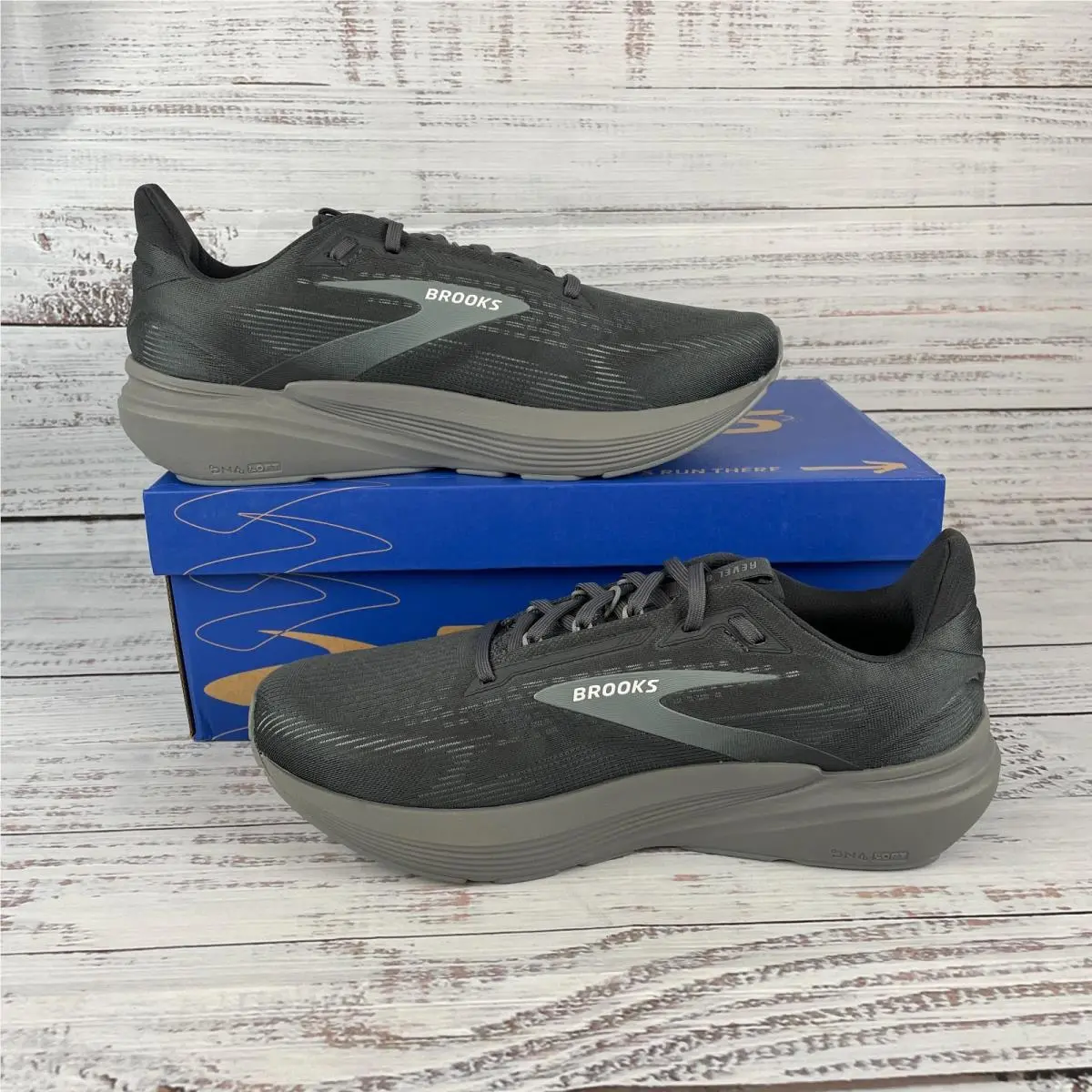 Brooks shoes - Brooks Revel 8 - Revel - Gray (UPC: 195394684599) 0