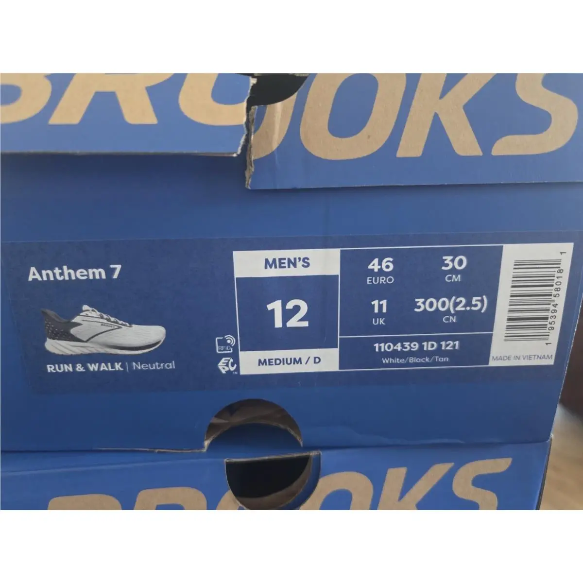 Brooks shoes - Brooks Anthem - Anthem - 1104391D121 - White/Black/Tan (UPC: 195394580181) 4
