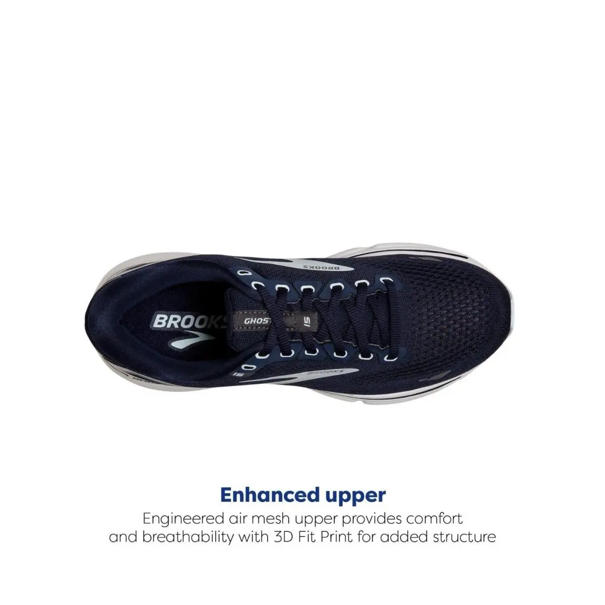 Brooks shoes - Brooks Ghost 15 - Ghost - 1203802E450055 - Peacoat/Pearl/Salt Air (UPC: 195394341775) 2