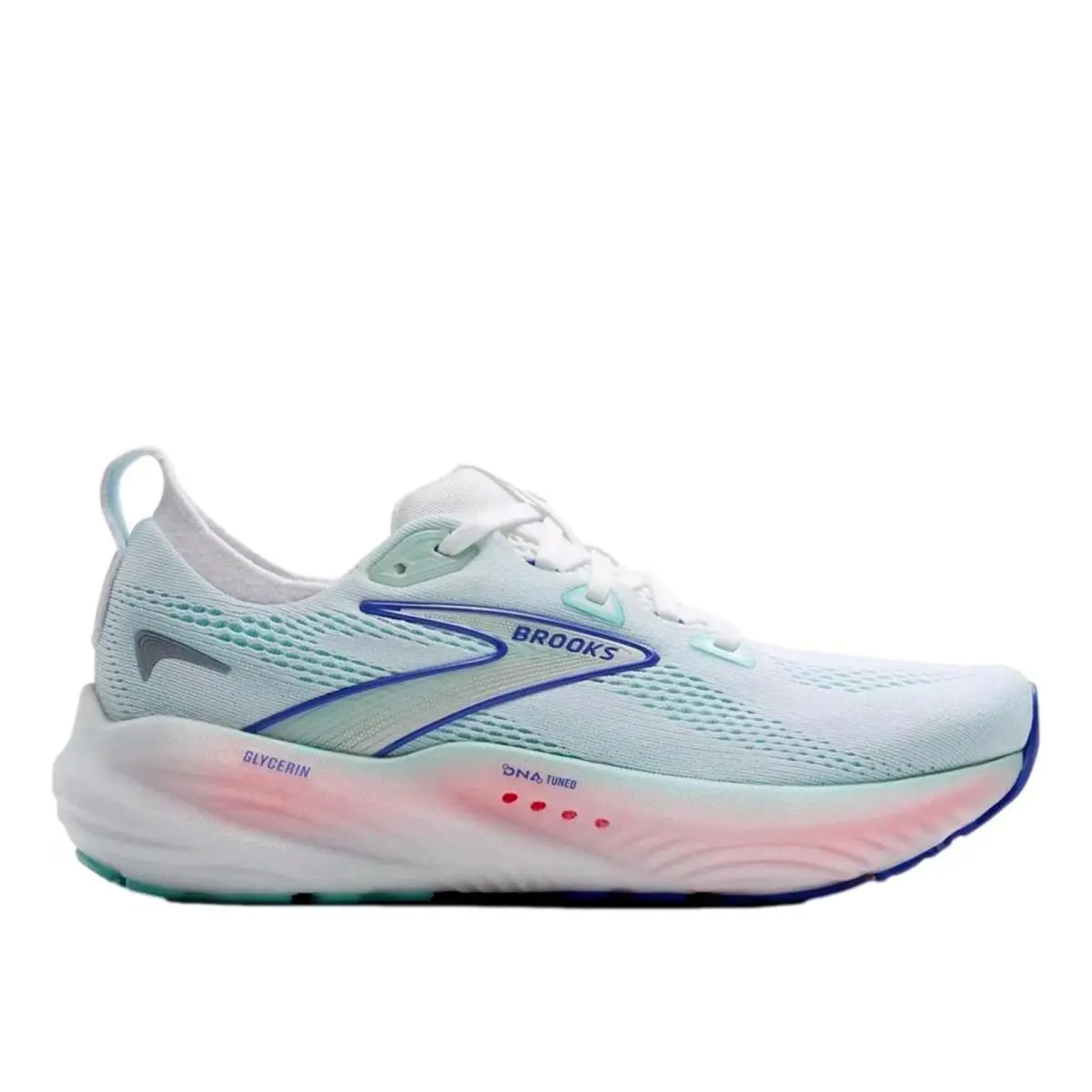 Brooks Glycerin 22 White / Limpet Shell / Amparo Blue 120434 1B 110 Women`s Size - Multicolor