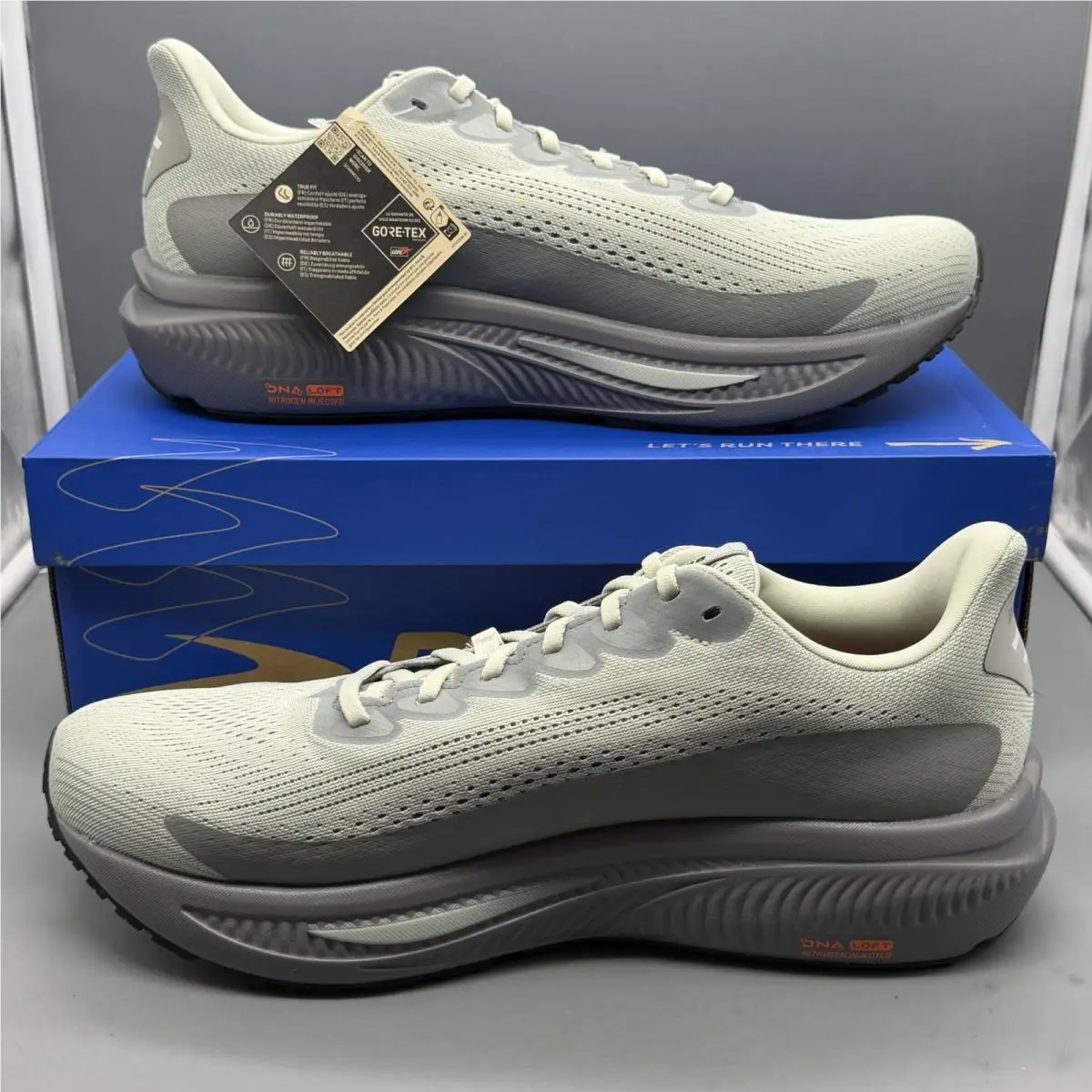 Brooks shoes - Brooks Ghost 17 GTX - Ghost GTX - 1104621D022 - Smoke/Primer Grey/Orange (UPC: 0195394673081) 1