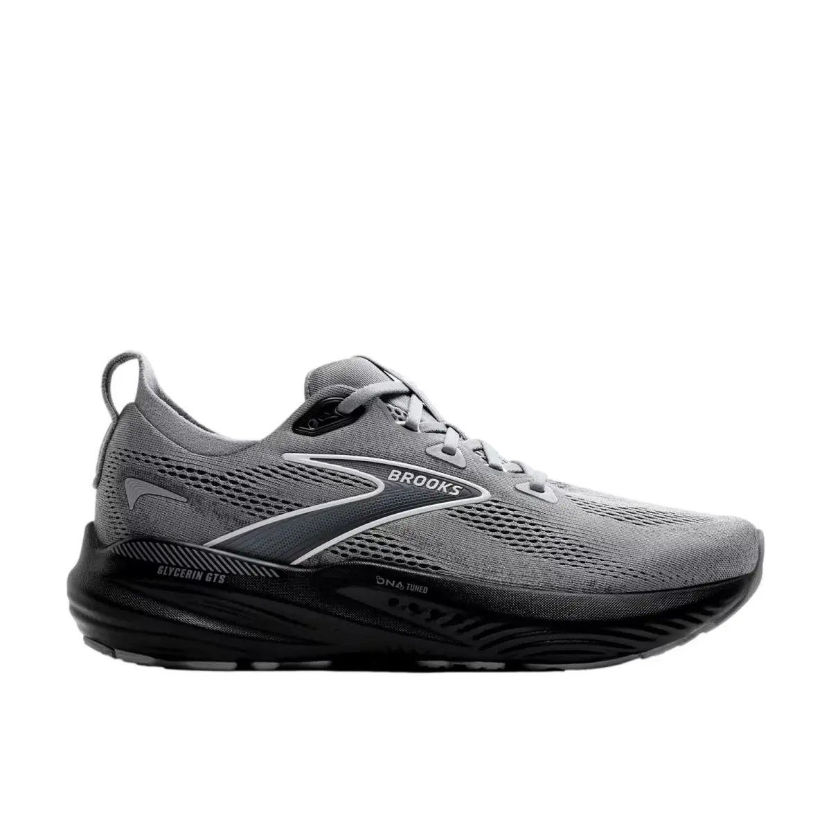 Brooks Glycerin Gts 22 Primer Gray / Ebony / Bluewash 110446 1D 078 Men`s Size - Multicolor
