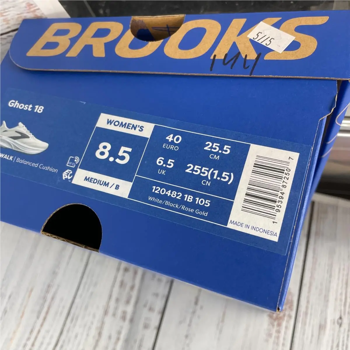 Brooks shoes - Brooks Ghost - Ghost - White (UPC: 195394872507) 9