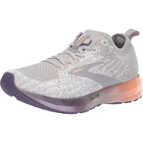 Brooks shoes - White / Grey / Purple / Cantaloupe (UPC: 190340686979) 0