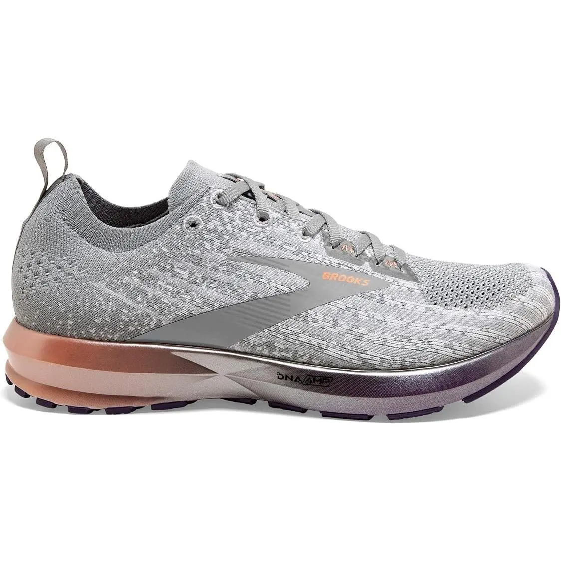 Brooks shoes - White / Grey / Purple / Cantaloupe (UPC: 190340686979) 3