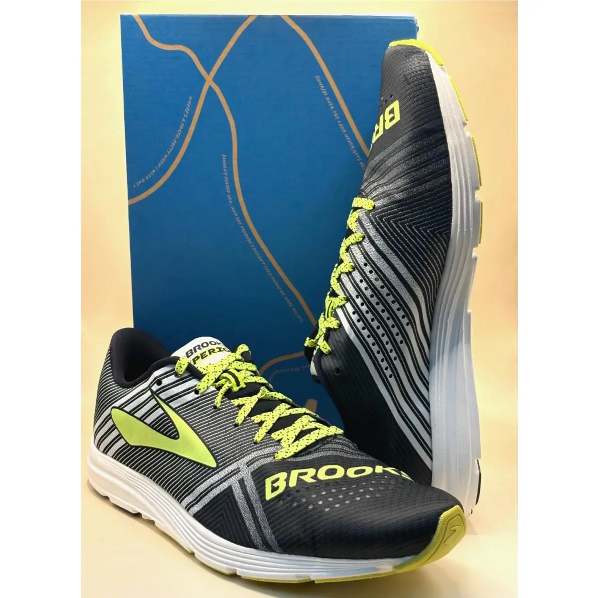 Brooks Hyperion 110234 1D 083 Black/white Men`s Running Shoes Medium S:9.5