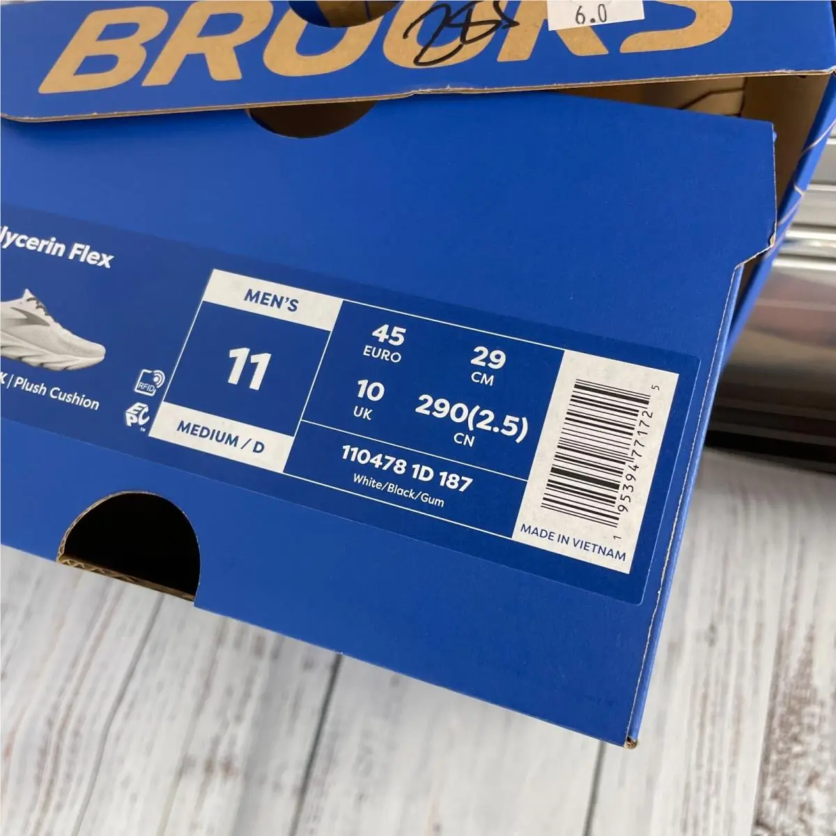 Brooks shoes - Brooks Glycerin - Glycerin - White (UPC: 195394771725) 9
