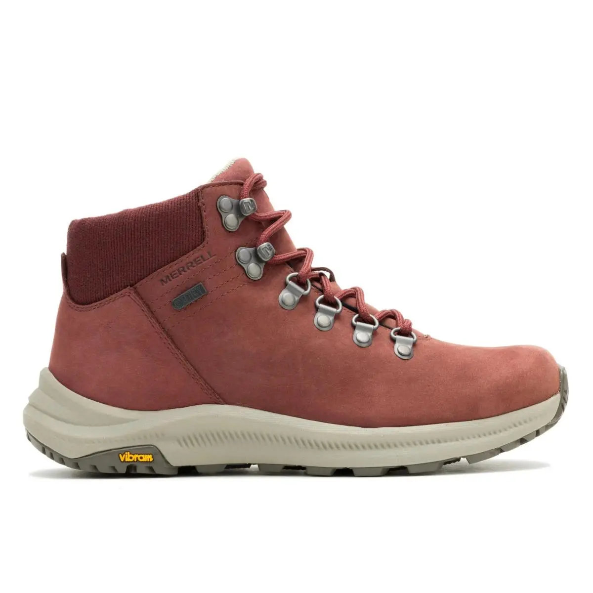 Merrell Women Ontario Mid Waterproof Hiking Shoes Leather-and-mesh
