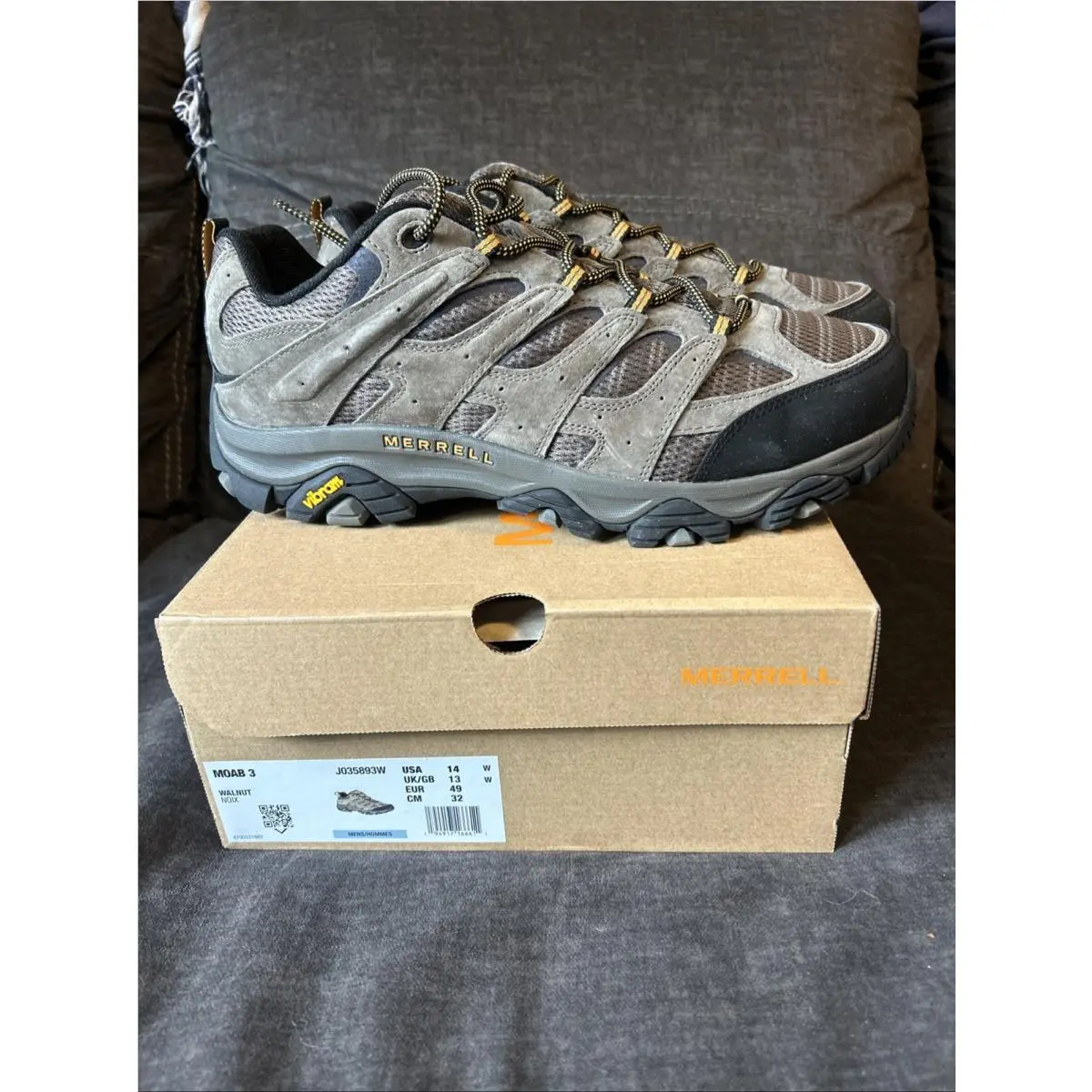 Merrell Men Moab 3 Wide 14 Waterproof Shoes Hiking Boots Shoes