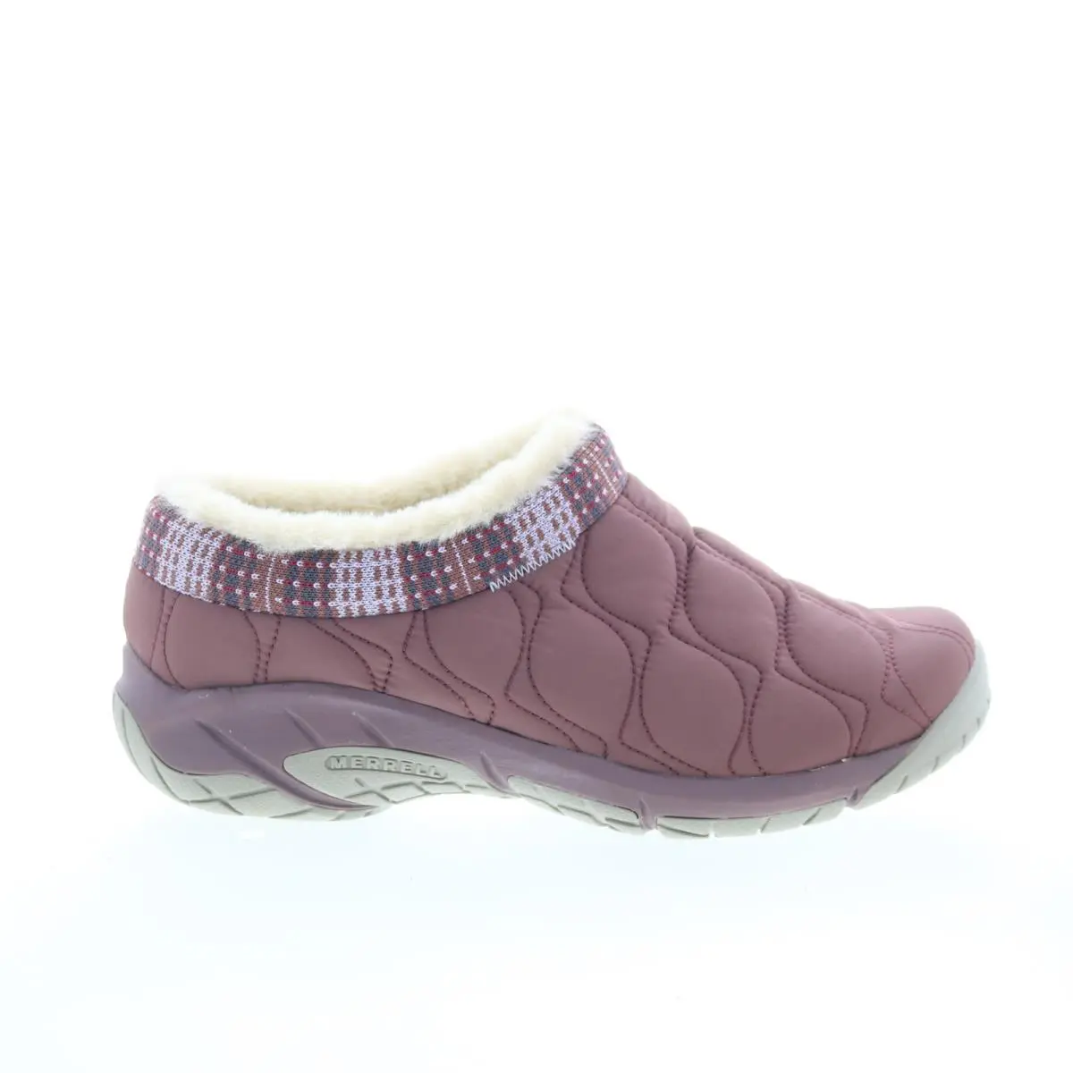 Merrell Encore Ice 4 Puff J004866 Womens Pink Canvas Clog Flats Shoes 8.5 - Pink