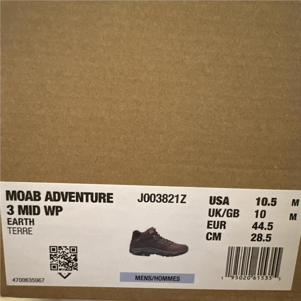 Merrell shoes - MOAB ADVENTURE 3 - MOAB ADVENTURE - J003821 - Earth 13