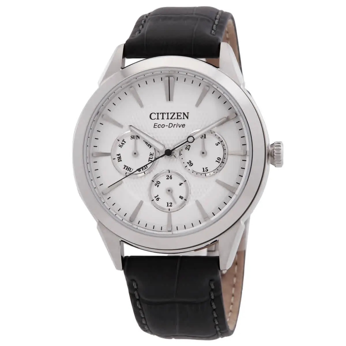 Citizen Rolan Multifunction Eco-drive Silver Dial Men`s Watch BU2110-01A