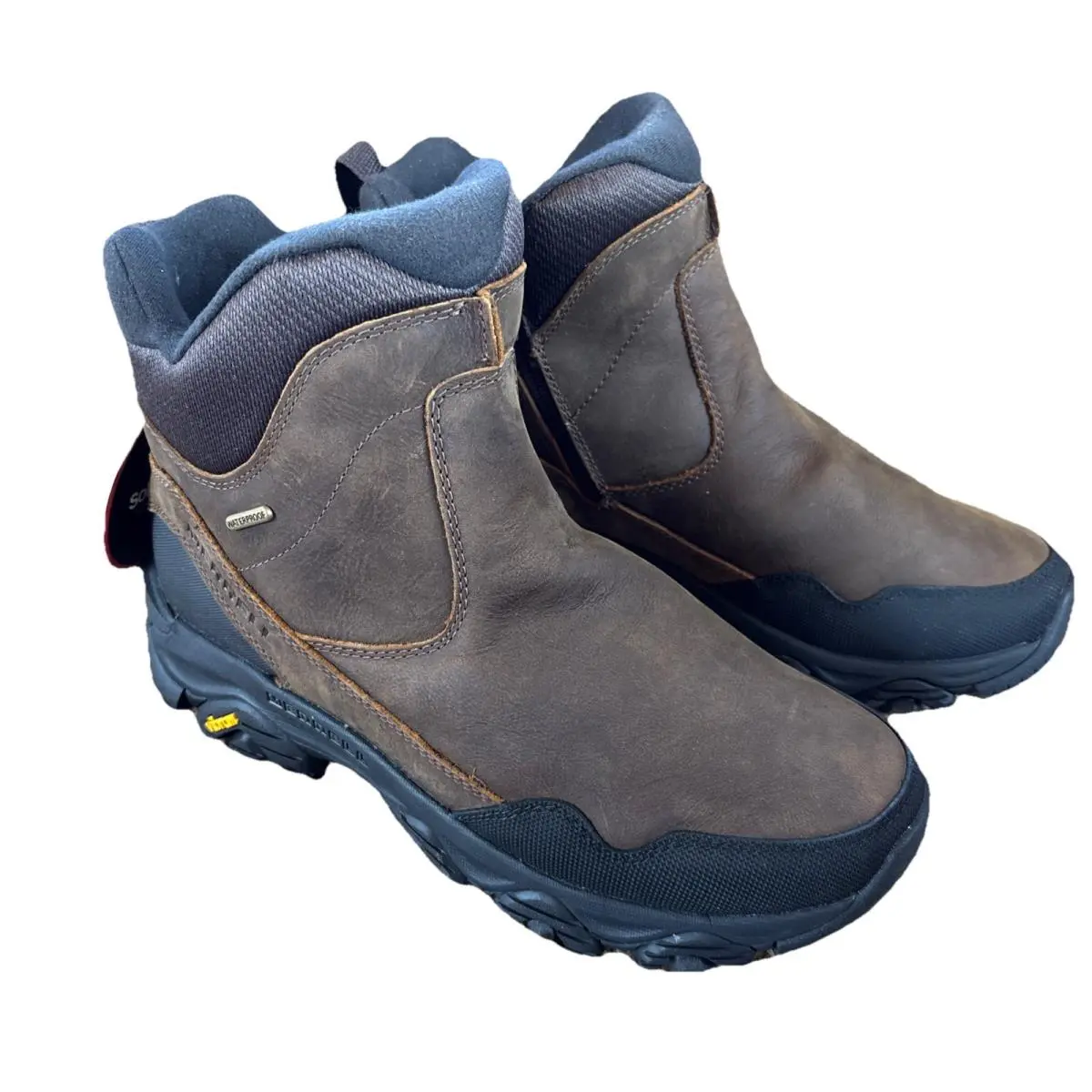 Merrell Coldpack 3 Thermo Tall WP Men`s Size 9 Wide Brown Waterproof Snow Boots