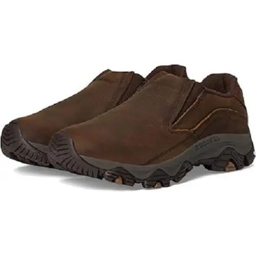Merrell Moab Adventure 3 Moccasin Shoes Moc Toe Earth Leather Men`s Size 15